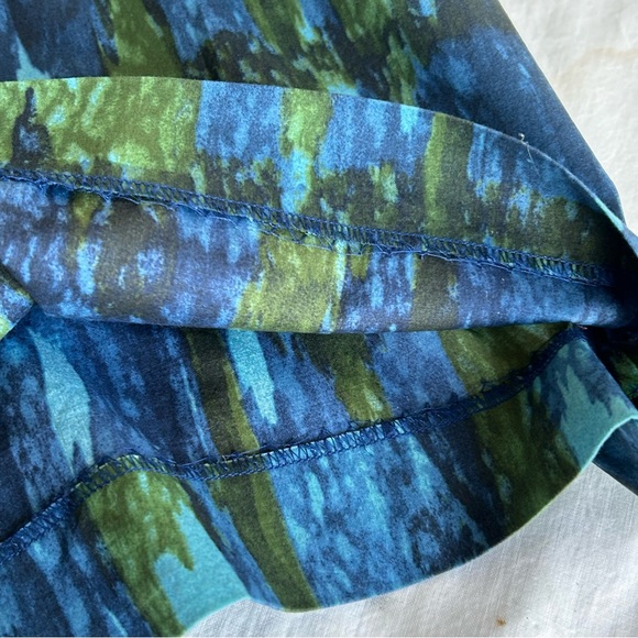 Talbots Petite Watercolor Fit and Flare A-Line Pleated Skirt - Picture 11 of 14